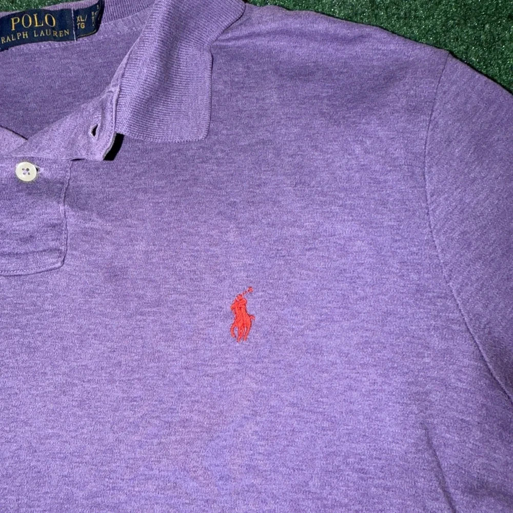 Polo Ralph Lauren Purple Polo Shirt Men's Size XL Super Soft Red Horse